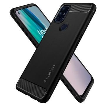 OnePlus Nord N10 5G Kılıf, Spigen Rugged Armor Matte Black