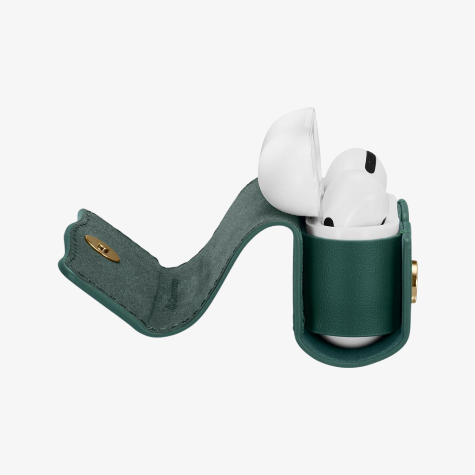 AirPods Pro Kulaklık Kılıfı, Caseology Chic Leather Green