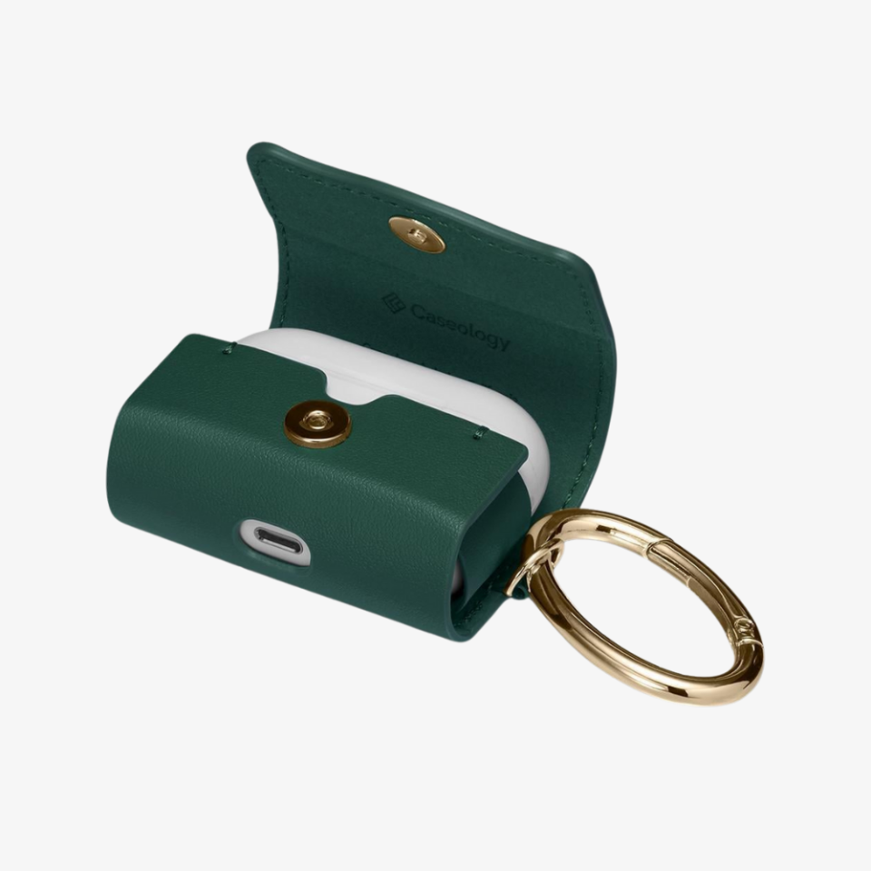 AirPods Pro Kulaklık Kılıfı, Caseology Chic Leather Green