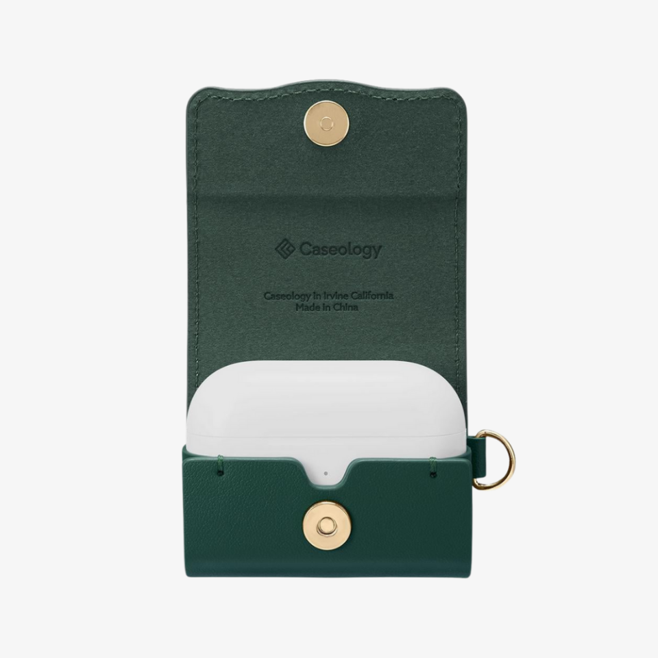 AirPods Pro Kulaklık Kılıfı, Caseology Chic Leather Green