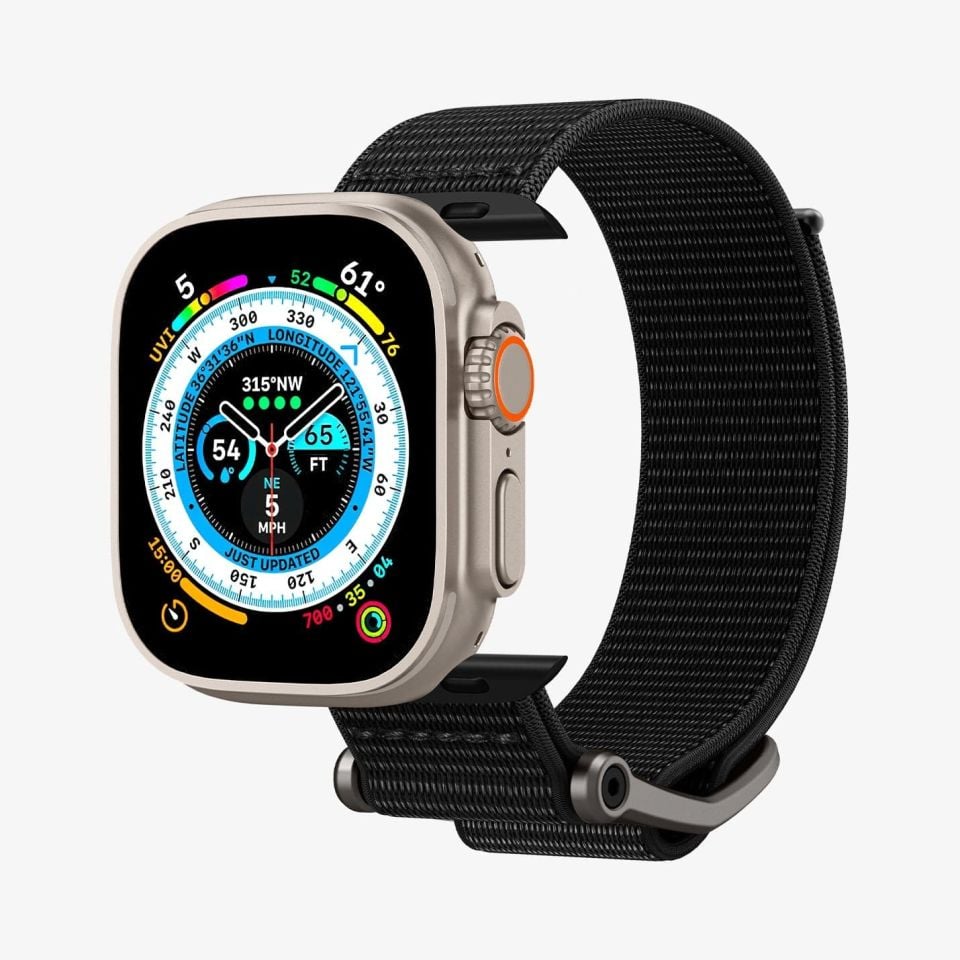 Spigen Apple Watch 49mm Ultra 2/1 - 46mm Seri 10 - 45mm Seri 9/8/7 - 44mm Seri SE2/SE/6/5/4 Kordon Kayış Band DuraPro Flex