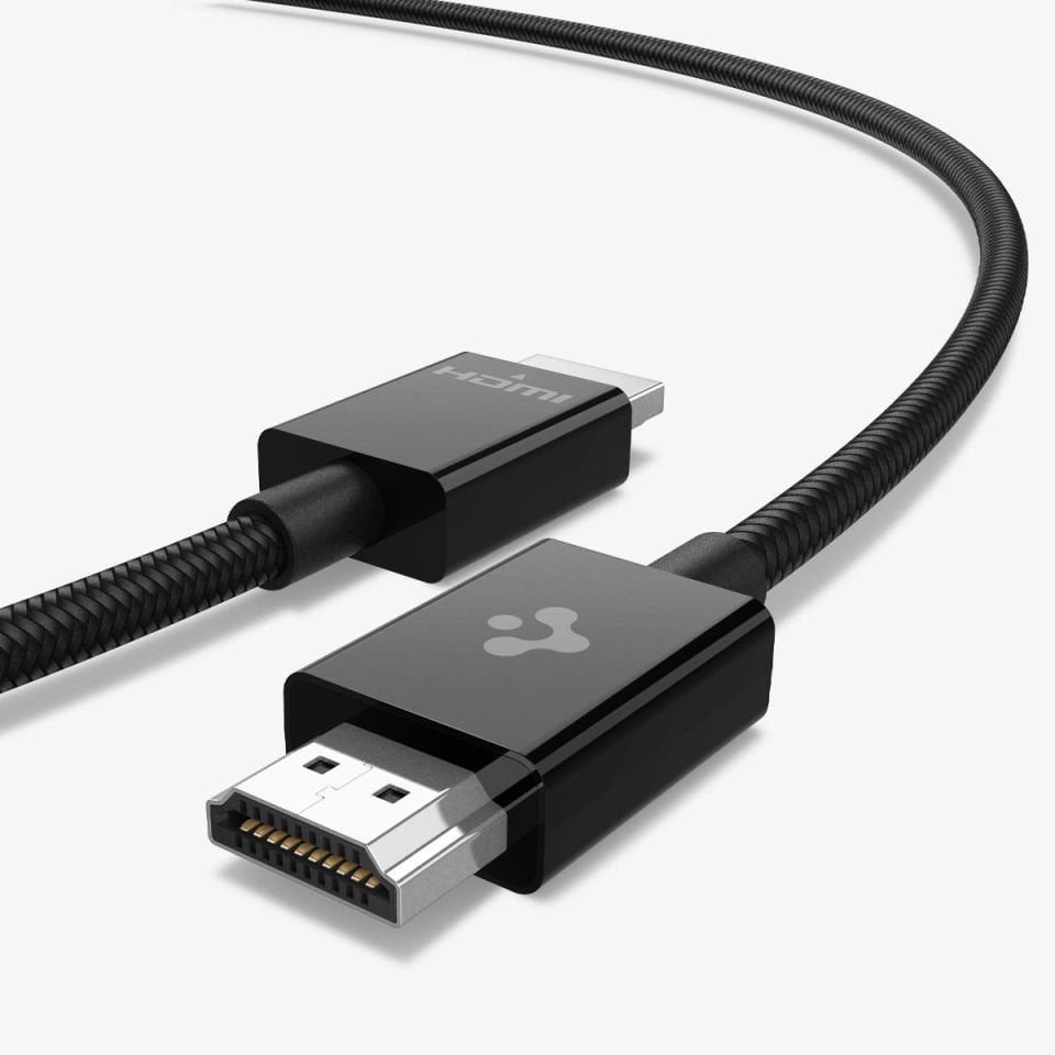 Spigen PowerArc ArcWire 8K HDMI Kablo 48Gbps Ultra High Speed (8K/60Hz 4K/120Hz) Dynamic HDR eARC 3D (2 Metre) PB2001