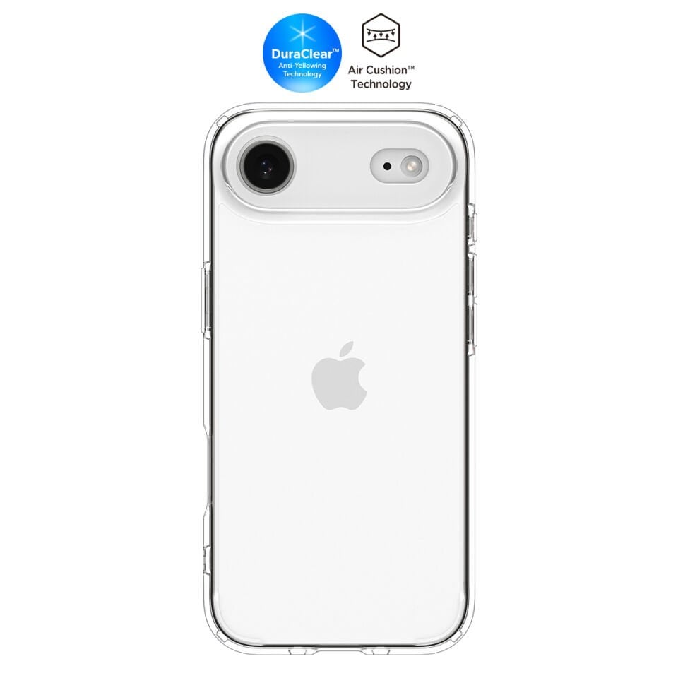 Spigen iPhone Air ince Kılıf Ultra Hybrid Sararma Karşıtı DuraClear™ Hava Kanalı Teknolojisi™ Askeri Sınıf Koruma Şeffaf Kapak Crystal Clear