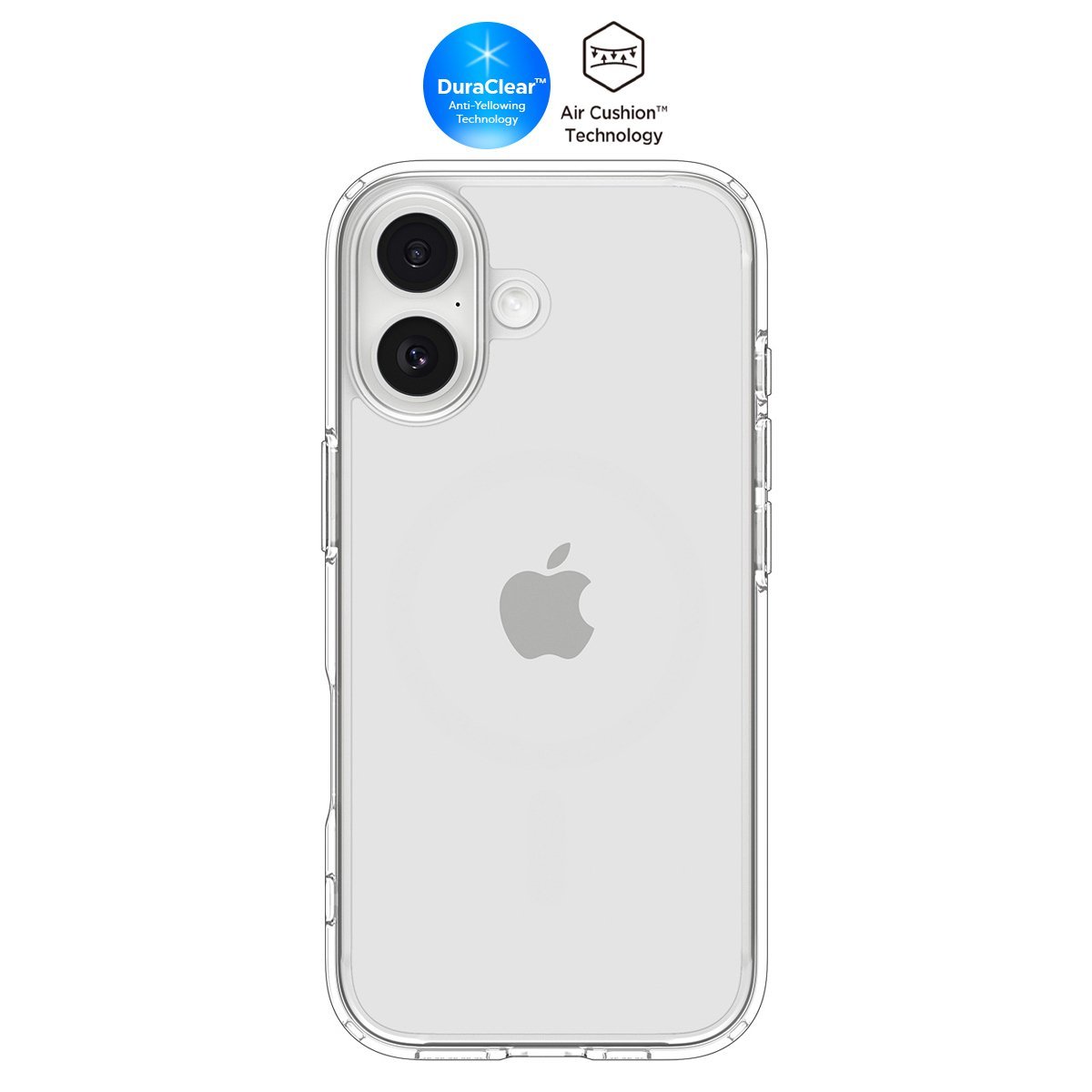 Spigen iPhone 17 ince Kılıf Ultra Hybrid Sararma Karşıtı DuraClear™ Hava Kanalı Teknolojisi™ Askeri Sınıf Koruma Şeffaf Kapak Crystal Clear