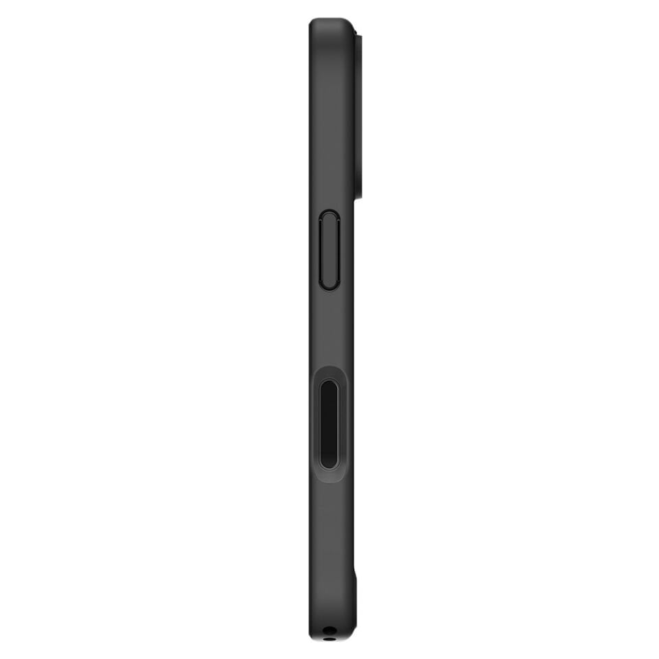 Spigen iPhone 17 ince Kılıf Ultra Hybrid Sararma Karşıtı DuraClear™ Hava Kanalı Teknolojisi™ Askeri Sınıf Koruma Şeffaf Kapak Matte Black