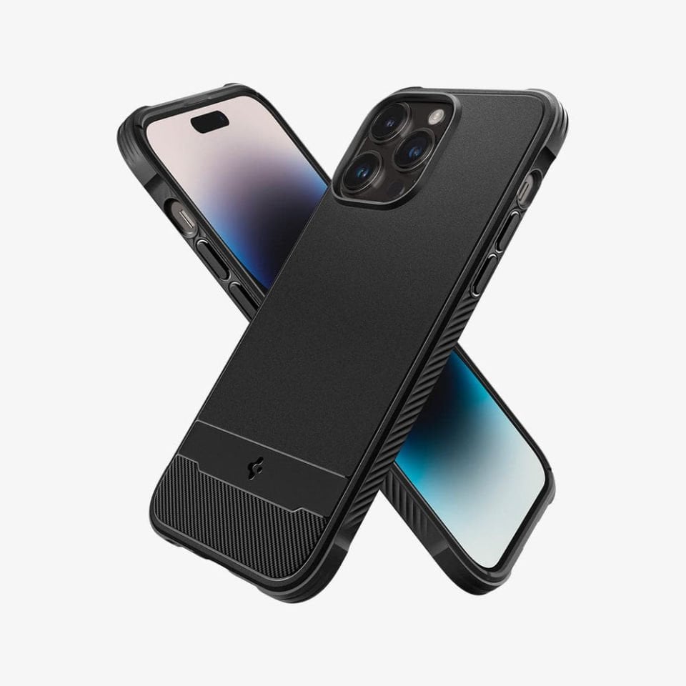 iPhone 14 Pro Max Kılıf, Spigen Rugged Armor Mag (MagSafe Uyumlu) Matte Black