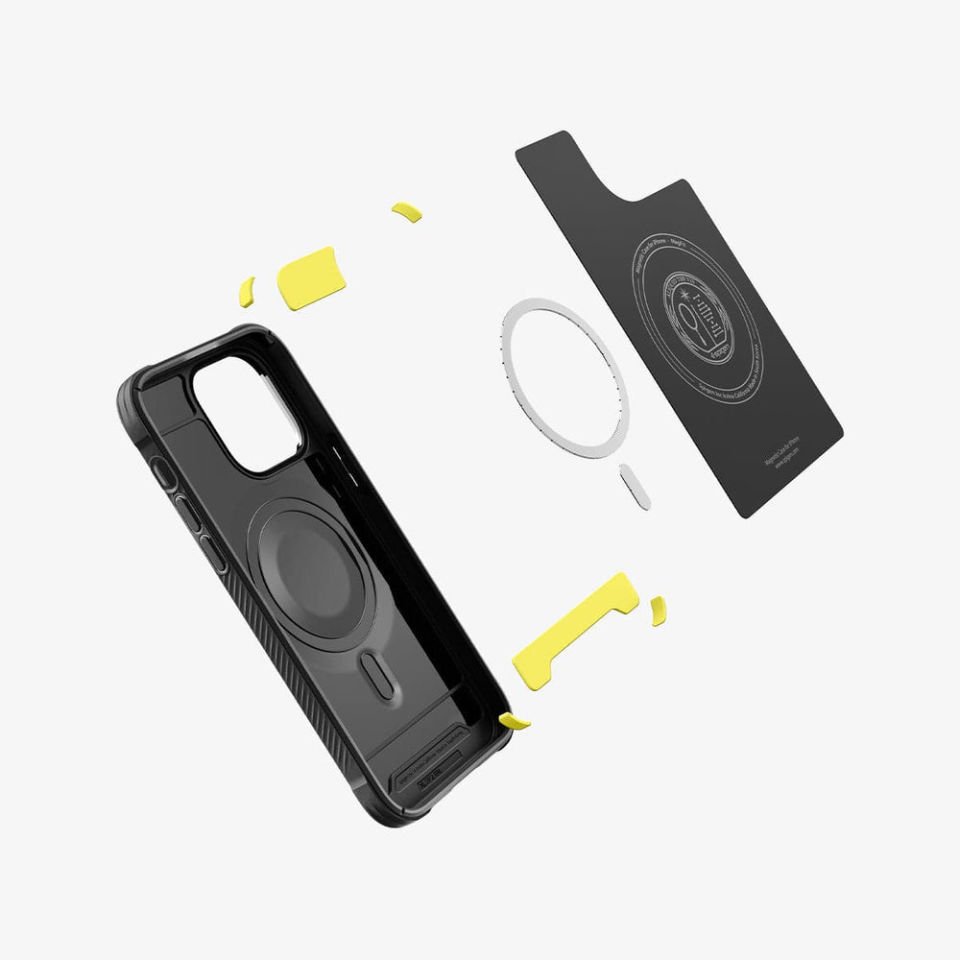 iPhone 14 Pro Max Kılıf, Spigen Rugged Armor Mag (MagSafe Uyumlu) Matte Black