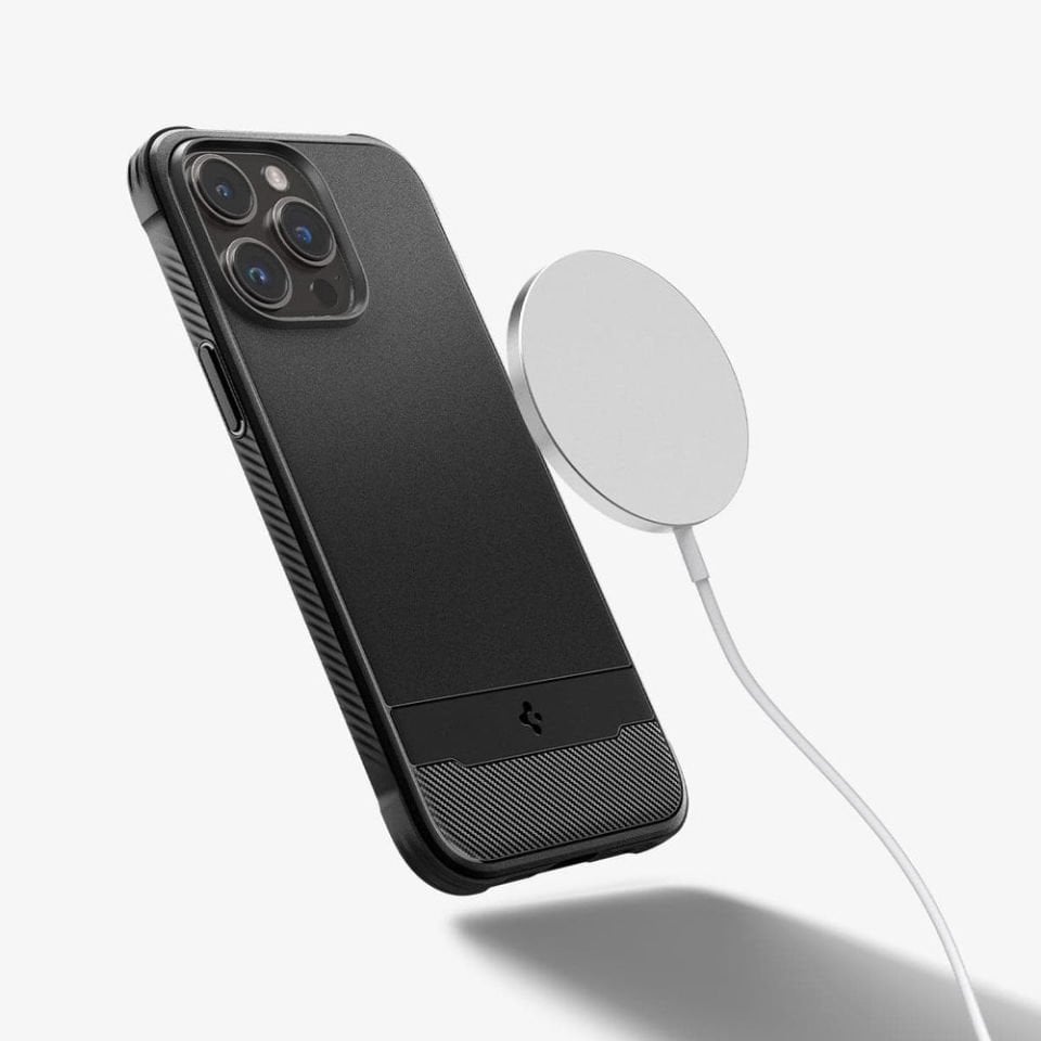 iPhone 14 Pro Max Kılıf, Spigen Rugged Armor Mag (MagSafe Uyumlu) Matte Black