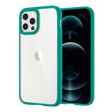 iPhone 12 / iPhone 12 Pro Kılıf, Spigen Crystal Hybrid Mint