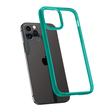 iPhone 12 / iPhone 12 Pro Kılıf, Spigen Crystal Hybrid Mint