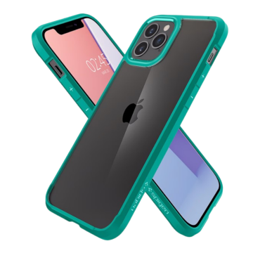 iPhone 12 / iPhone 12 Pro Kılıf, Spigen Crystal Hybrid Mint