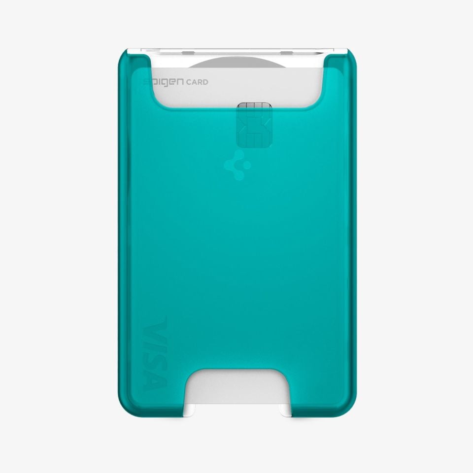 Spigen iPhone için MagSafe özellikli 3 Kartlı Manyetik Cüzdan Classic C1 Bondi Blue