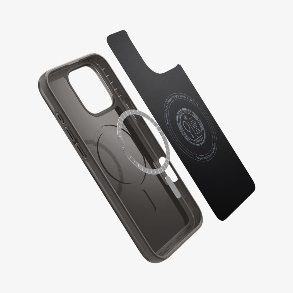 Spigen iPhone 16 Pro Kılıf Thin Fit MagFit MagSafe Özellikli Gunmetal
