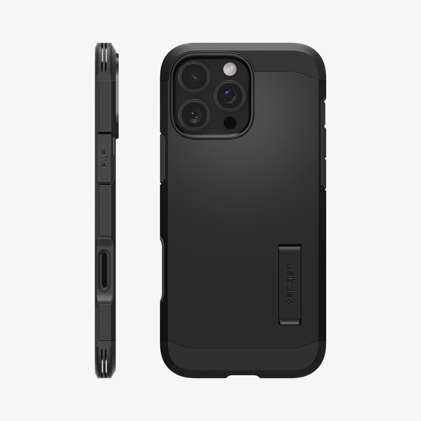 Spigen iPhone 16 Pro Kılıf Tough Armor AI T (Kamera Buton Korumalı) MagFit MagSafe Özellikli Black