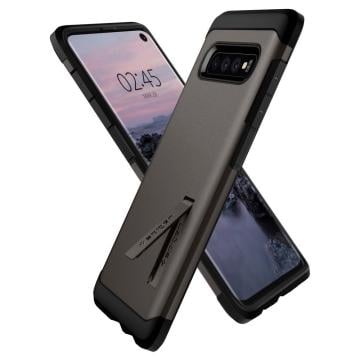 Galaxy S10 Kılıf, Spigen Tough Armor Gunmetal