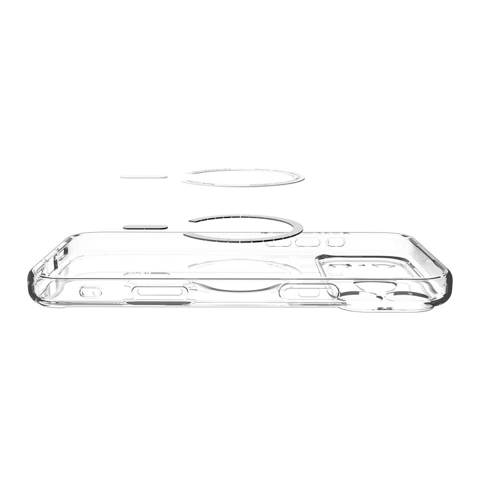 Spigen iPhone 17 Pro ince MagSafe Kılıf Ultra Hybrid Sararma Karşıtı DuraClear™ Hava Kanalı Teknolojisi™ Askeri Sınıf Koruma MagFit Şeffaf Kapak Clear White