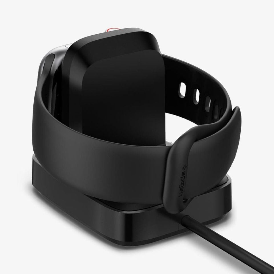 Spigen PowerArc ArcField Apple Watch Kablosuz Şarj Cihazı + Dock Station (Apple Sertifikalı) PF2002 Black