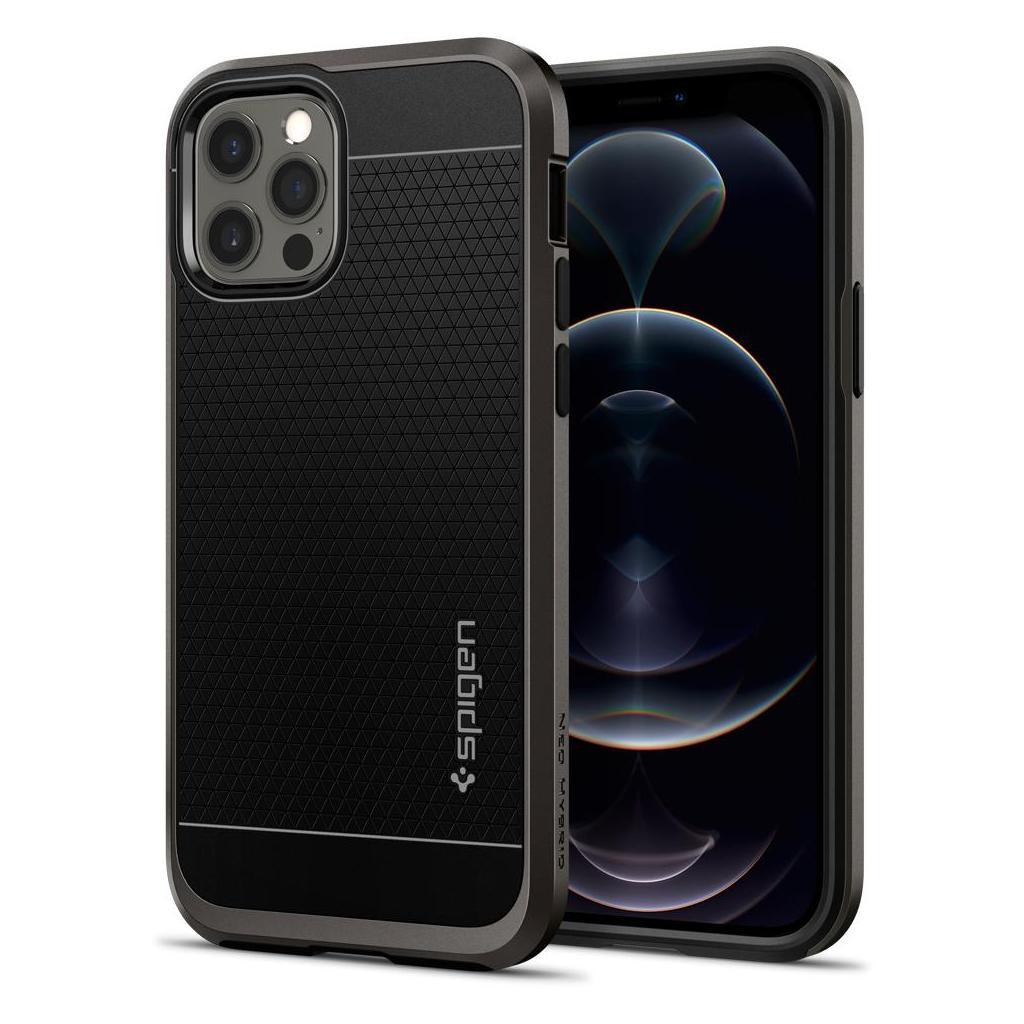 iPhone 12 Pro / iPhone 12 Kılıf, Spigen Neo Hybrid Gunmetal