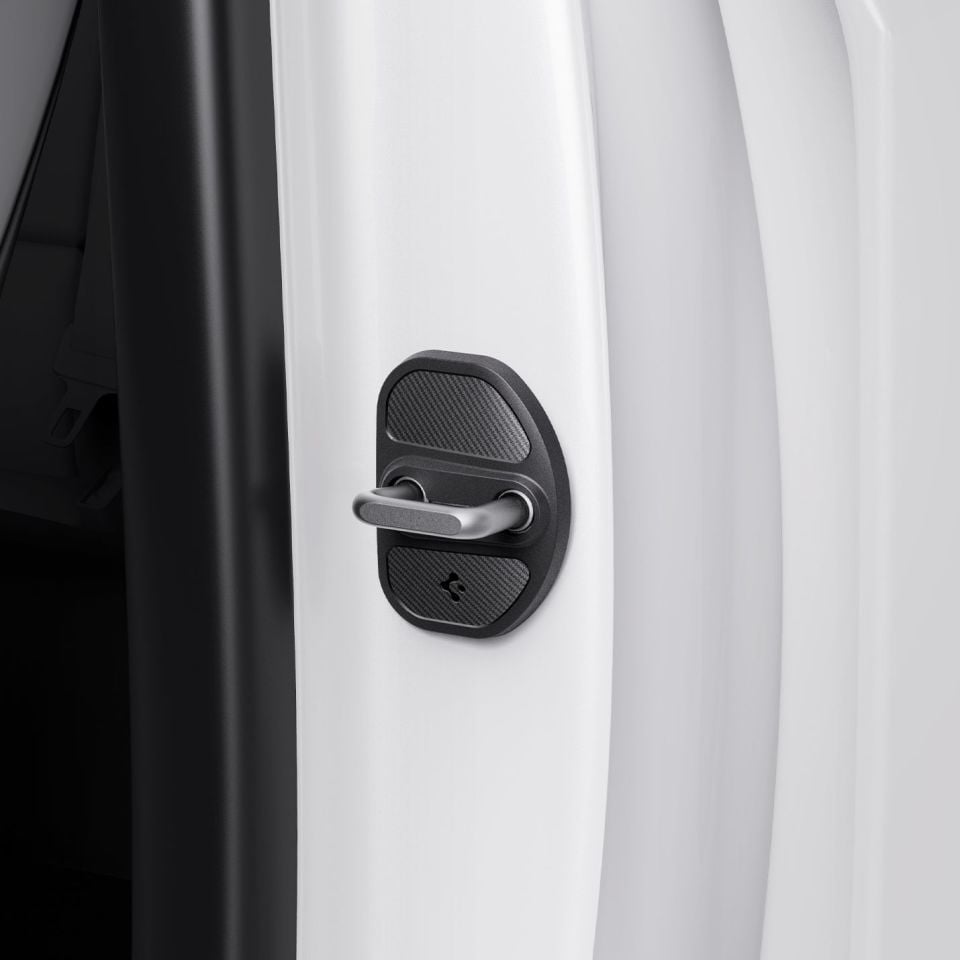 Spigen Tesla Model Y (2025) Juniper & Model Y (2024-2023) & Model 3 Kapı içi Kilit Koruma Kapağı Black TO320