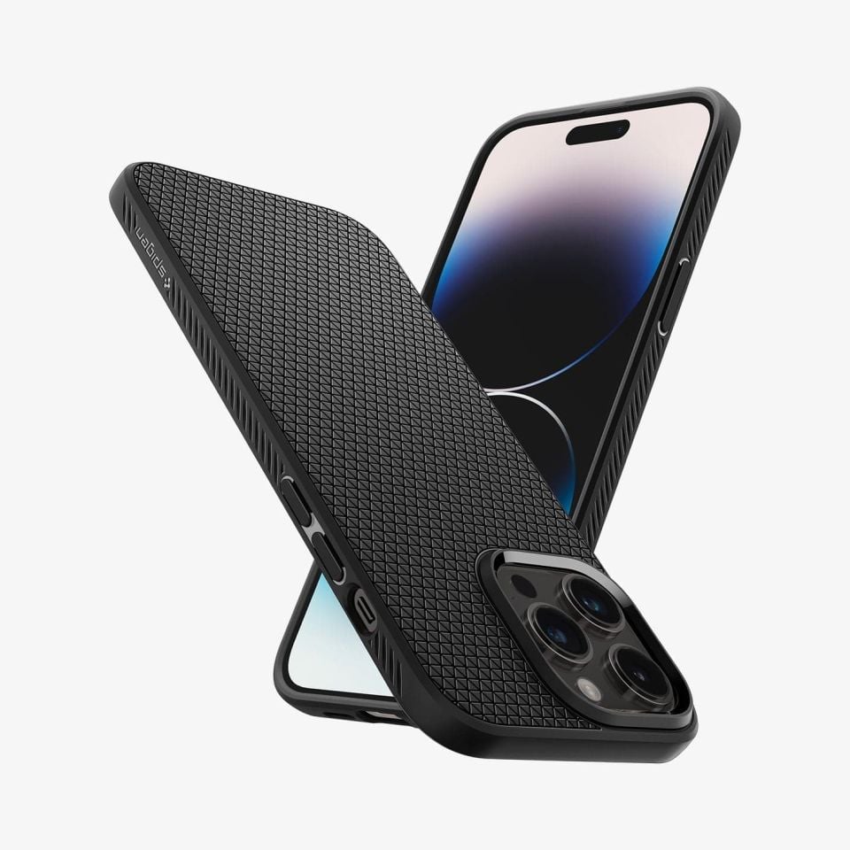 iPhone 14 Pro Max Kılıf, Spigen Liquid Air Matte Black