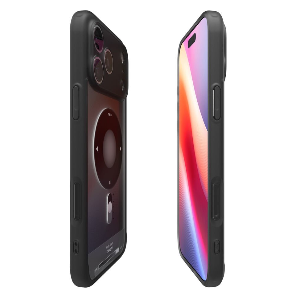 Spigen iPhone 17 Pro ince MagSafe Kılıf Ultra Hybrid Sararma Karşıtı DuraClear™ Hava Kanalı Teknolojisi™ Askeri Sınıf Koruma MagFit Tasarım Kapak Classic Black