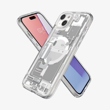 Spigen iPhone 15 / iPhone 14 / iPhone 13 Kılıf Ultra Hybrid Zero One MagFit MagSafe Özellikli Zero One White