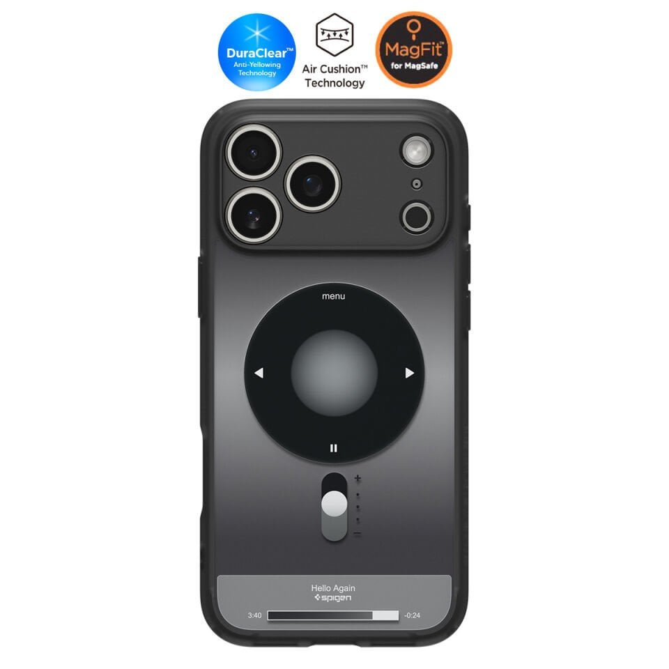 Spigen iPhone 17 Pro Max ince MagSafe Kılıf Ultra Hybrid Sararma Karşıtı DuraClear™ Hava Kanalı Teknolojisi™ Askeri Sınıf Koruma MagFit Tasarım Kapak Classic Black