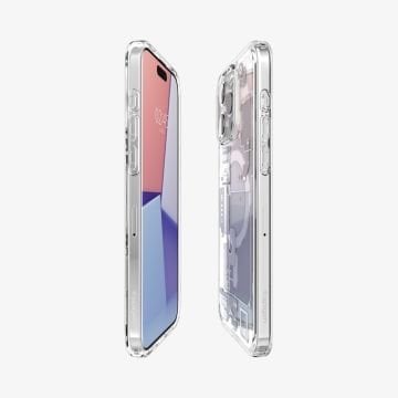 iPhone 15 Pro Kılıf, Spigen Ultra Hybrid Zero One Magfit (Magsafe Uyumlu) Zero One White
