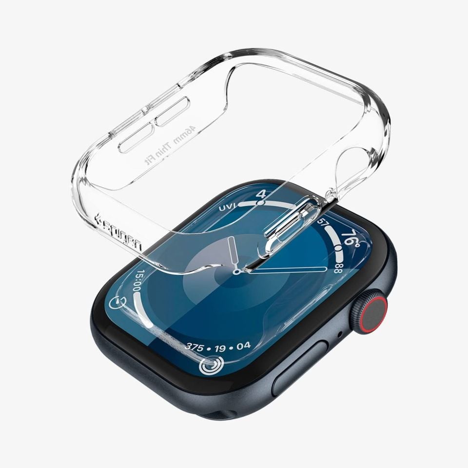 Spigen Apple Watch 46mm Seri 10 Kılıf Thin Fit Crystal Clear