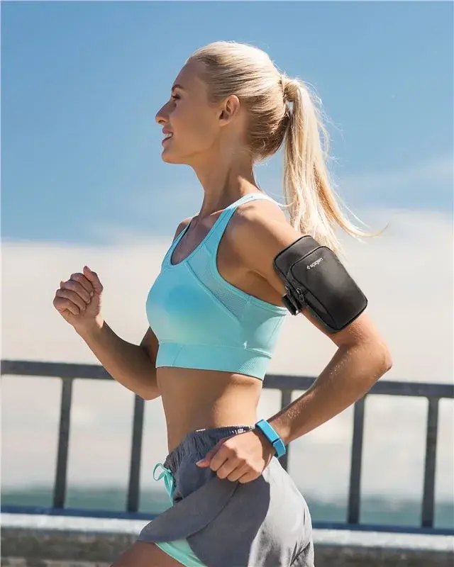 Spigen Dynamic Shield Kılıf / Çanta Spor için Kol Bandı (Tüm Cihazlarla Uyumlu) Armband Black