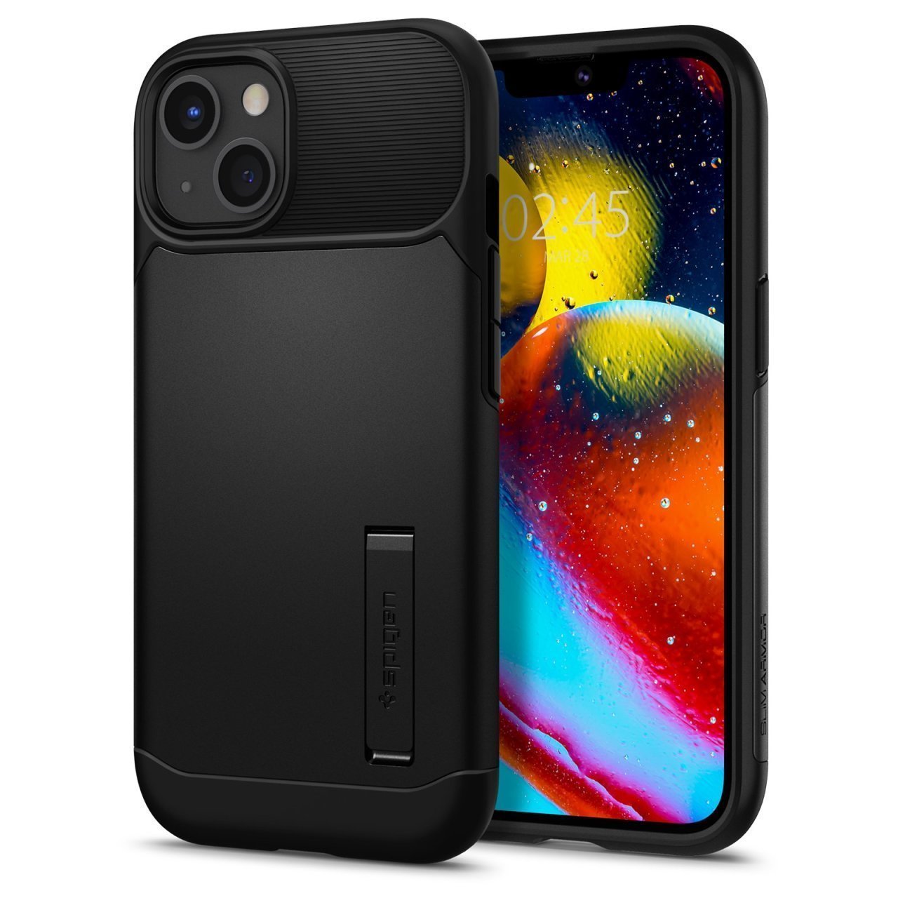 iPhone 13 Kılıf, Spigen Slim Armor Black