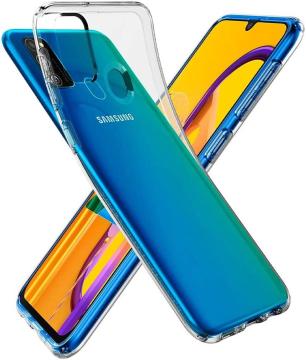 Galaxy M30s / M21 Kılıf, Spigen Liquid Crystal 4 Tarafı Tam Koruma