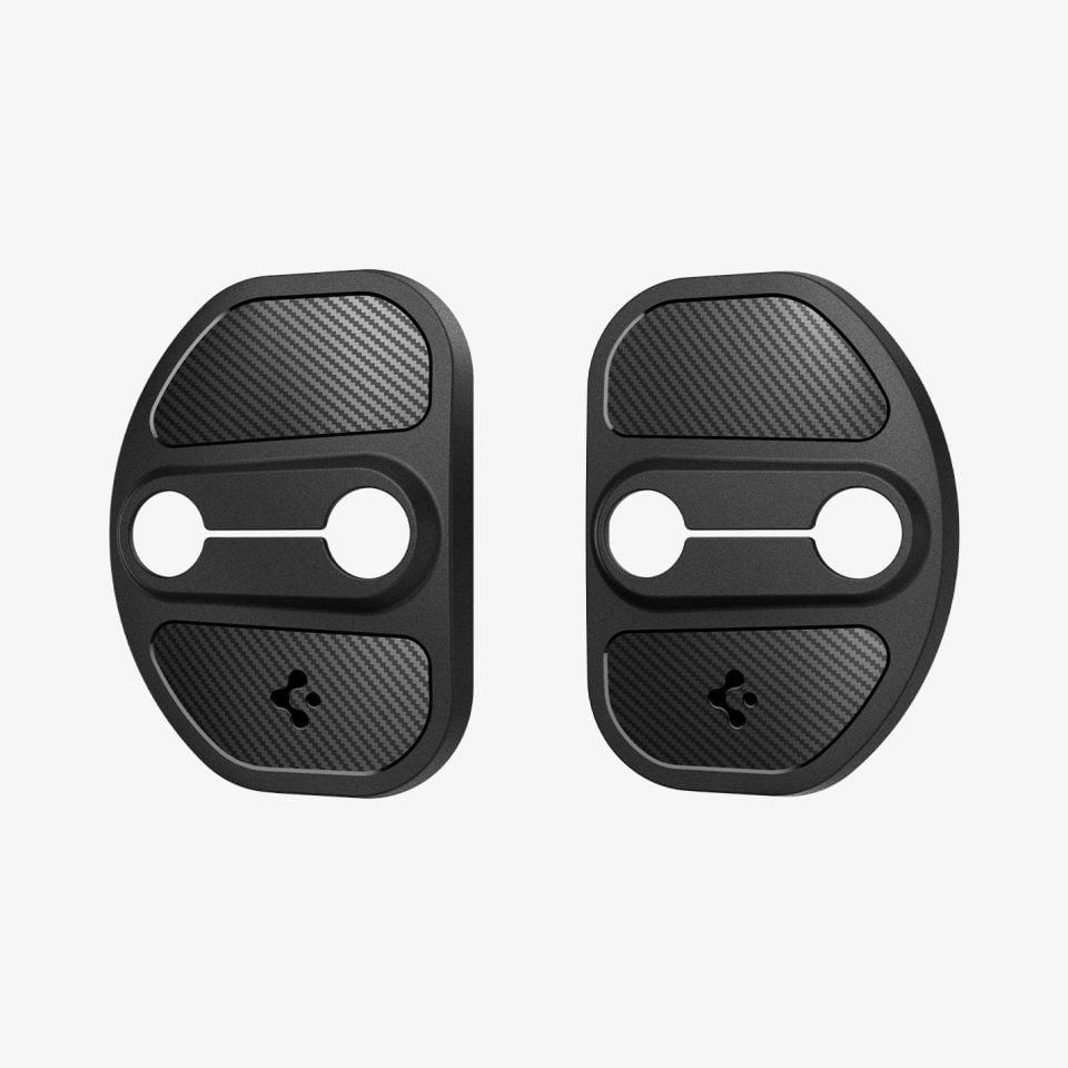 Spigen Tesla Model Y (2025) Juniper & Model Y (2024-2023) & Model 3 Kapı içi Kilit Koruma Kapağı Black TO320 Black