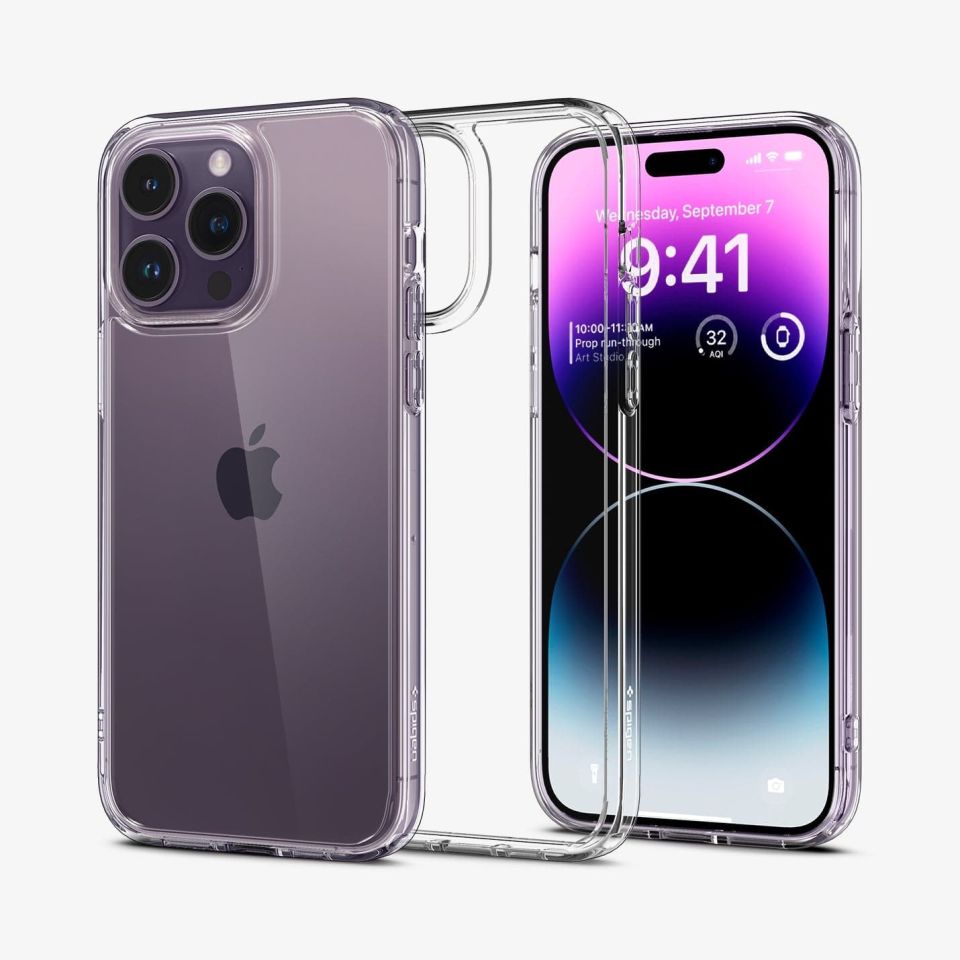 iPhone 14 Pro Max Kılıf, Spigen Ultra Hybrid Crystal Clear