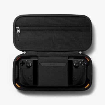 Spigen Steam Deck ile Uyumlu Kılıf Taşıma Çantası Rugged Armor Pro Black