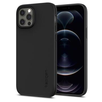 iPhone 12 / iPhone 12 Pro Kılıf, Spigen Thin Fit Pro Black