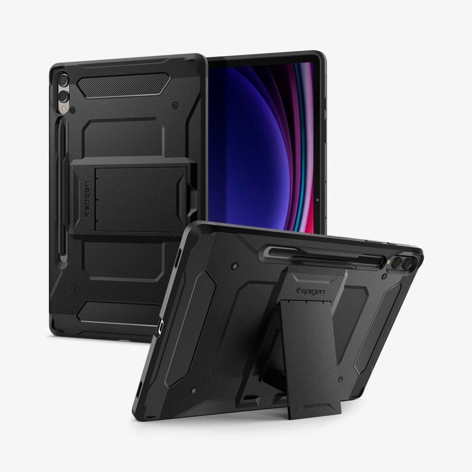 Spigen Galaxy Tab S10 Plus / Tab S9 Plus Kılıf Tough Armor Pro Black