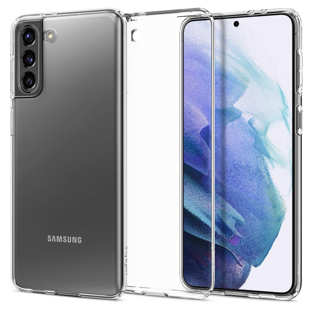 Galaxy S21 Kılıf, Spigen Liquid Crystal 4 Tarafı Tam Koruma