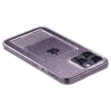 iPhone 14 Pro Kılıf, Spigen Crystal Slot Glitter Wallet Crystal Quartz