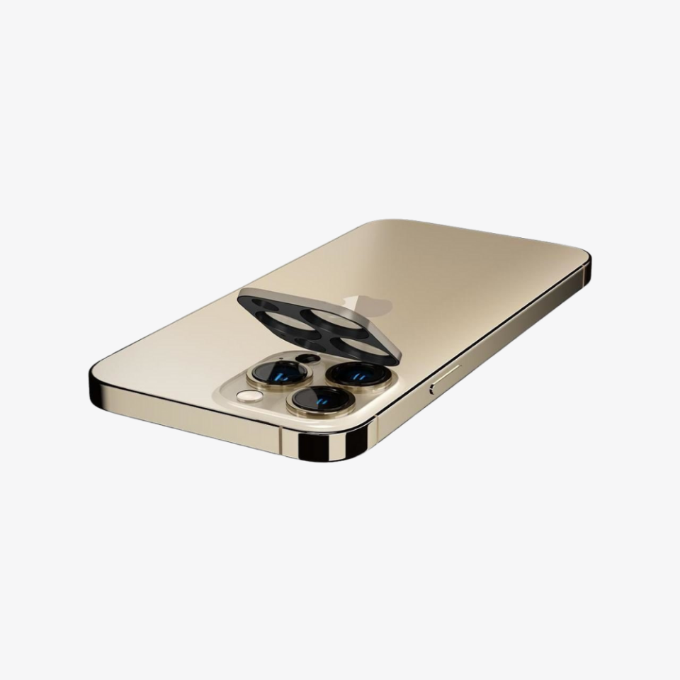 Spigen iPhone 13 Pro Max / 13 Pro Kamera Lens Camı Koruyucu GLAS.tR Optik (2 Adet) Gold