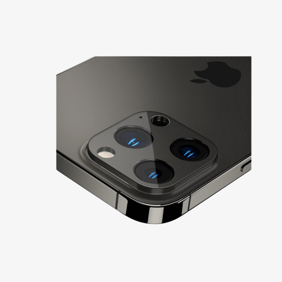 Spigen iPhone 13 Pro Max / 13 Pro Kamera Lens Camı Koruyucu GLAS.tR Optik (2 Adet) Graphite