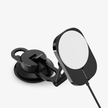 Spigen MagFit Dashboard Araç içi Telefon Tutucu + Manyetik Kablosuz Şarj Cihazı iPhone için MagSafe özellikli OneTap Pro 3 ITM35W