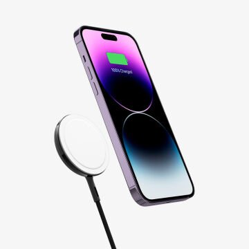 Spigen ArcField Magnetic (MagFit) MagSafe Uyumlu 15W Hızlı Kablosuz Şarj Cihazı iPhone 15 / 14 / 13 / 12 Serisi