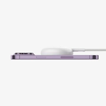 Spigen ArcField Magnetic (MagFit) MagSafe Uyumlu 15W Hızlı Kablosuz Şarj Cihazı iPhone 15 / 14 / 13 / 12 Serisi White