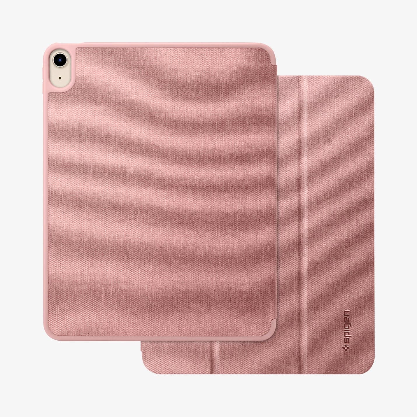 Spigen iPad Air 11'' M3 (2025) / M2 (2024) / Air 10.9'' (2022 / 2020) Kılıf Urban Fit Askeri Sınıf Koruma Örgü Kumaş Tasarım Rose Gold