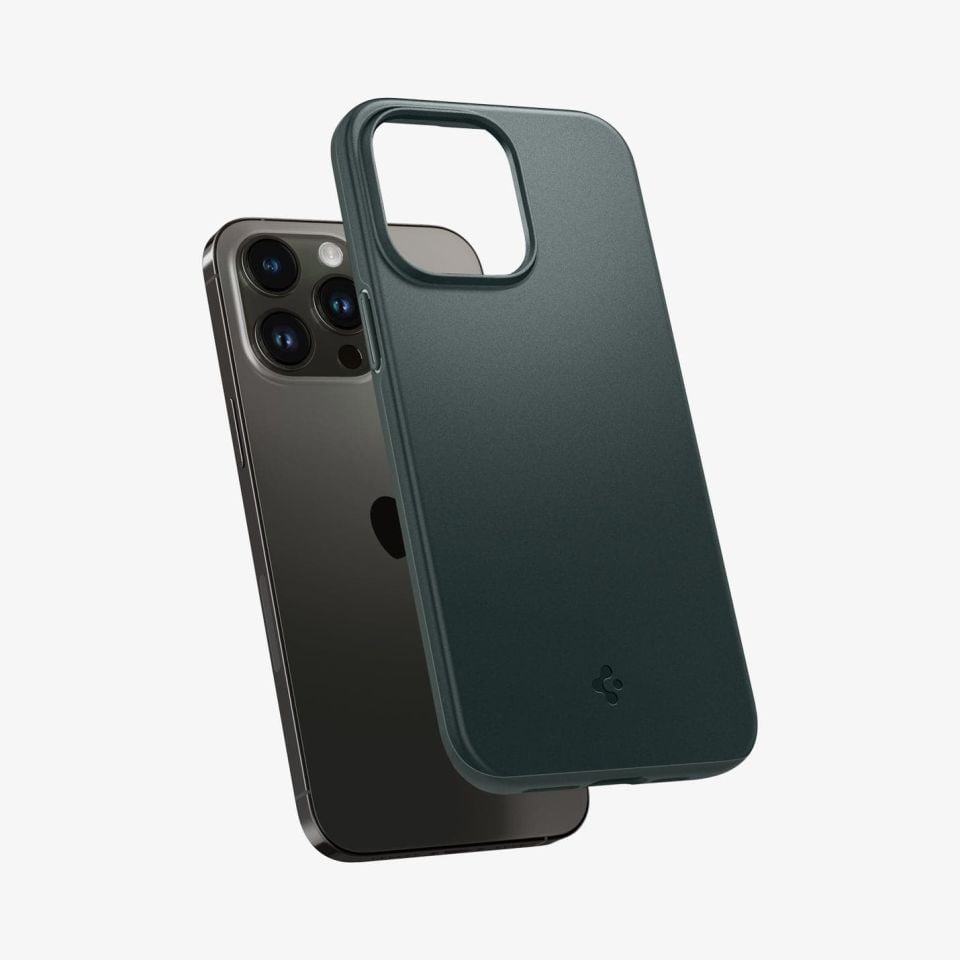 iPhone 14 Pro Kılıf, Spigen Thin Fit Green