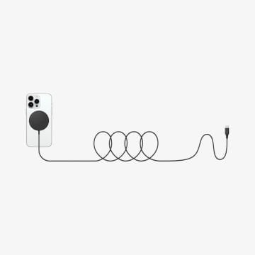 Spigen ArcField (MagFit) MagSafe Uyumlu 7.5W Kablosuz Şarj Cihazı iPhone 15 / 14 / 13 / 12 Serisi Black