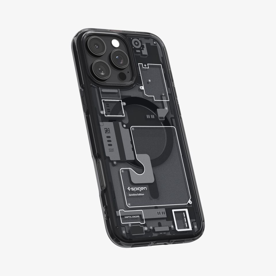 Spigen iPhone 16 Pro Max Kılıf Ultra Hybrid MagFit MagSafe Özellikli Zero One Black