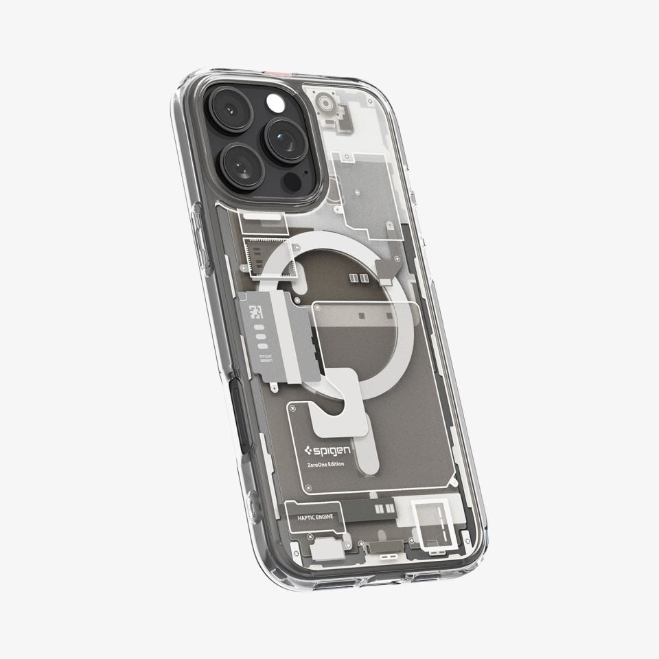 Spigen iPhone 16 Pro Max Kılıf Ultra Hybrid MagFit MagSafe Özellikli Zero One Natural Titanium