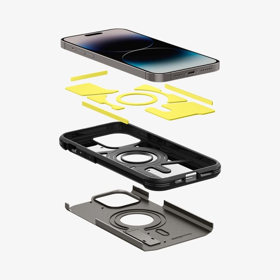iPhone 14 Pro Kılıf, Spigen Tough Armor MagFit (MagSafe Uyumlu) Gunmetal